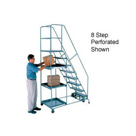 6 Step Steel Stock Picking Ladder - Grip Strut Tread