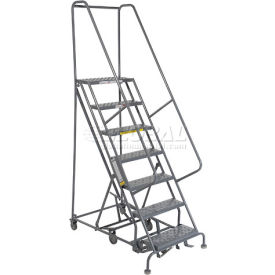 7 Step Steel Easy Turn Rolling Ladder - Standard Angle