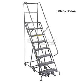 10 Step Easy Turn Rolling Ladder - Safety Angle