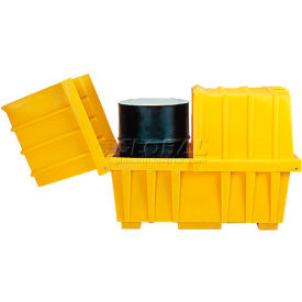 Spill 2 Drum Low-Profile Spill Containment Workstation - with Lid