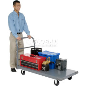 Steel Deck Platform Truck 60 x 30 1000 Lb. Capacity 5" Polyurethane Casters