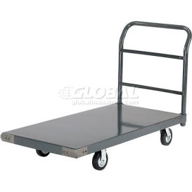 Steel Deck Platform Truck 48 x 30 1400 Lb. Capacity 5" Rubber Casters