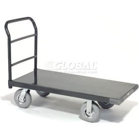Steel Deck Platform Truck 72 x 36 1200 Lb. Capacity 8" Pneumatic Casters