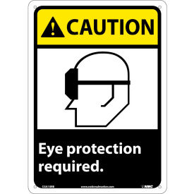 Caution Eye Protection Required - Plastic 10"W X 14"H