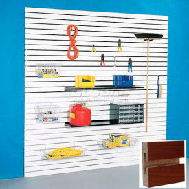 48"H X 48"W Slatwall Panel - Cherry Laminate, Without Inserts