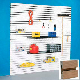 48"H X 96"W Slatwall Panel - Maple Laminate, Without Inserts