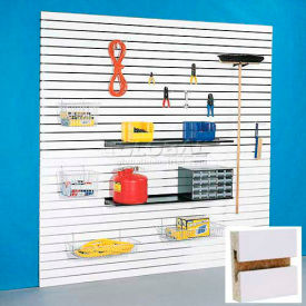 48"H X 96"W Slatwall Panel - Paint Grade, Without Inserts