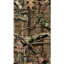96"H X 48"W Slatwall Panel - Camouflage Laminate, Without Inserts