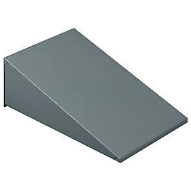 Sloping Locker Top - For 1 Wide Locker 12"W X 15"D Medium Grey