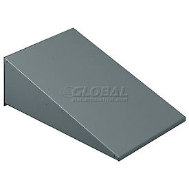 Sloping Locker Top - For 3 Wide Locker 36"W X 15"D Medium Grey