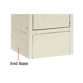 Steel Locker End Base For 18"D Locker With 6"H Legs Sand