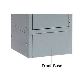 Steel Locker Front Base - For Lockers With 6"H Legs Medium Grey