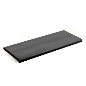 Slatwall Shelf 48x15 Black Plastic With Round Edge