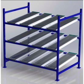 Flow Cell Heavy Duty Gravity Rack Starter 72"W x 48"D x 72"H with 3 Levels
