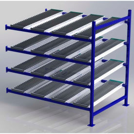 Flow Cell Heavy Duty Gravity Rack Add-On 72"W x 48"D x 72"H with 4 Levels
