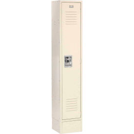 Infinity 1-Tier 1 Door Locker, 12"W x 12"D x 66"H, Tan, Assembled