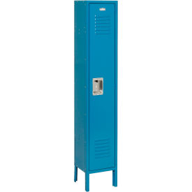 Infinity 1-Tier 1 Door Locker, 12"W x 18"D x 78"H, Blue, Assembled