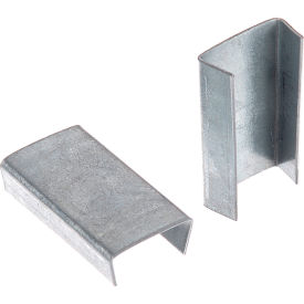 Regular Duty Snap On Steel Strapping Seals, 5/8" Strap Width, Black, Pack of 1000
