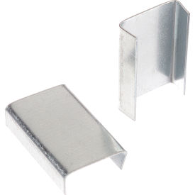 Regular Duty Snap On Steel Strapping Seals, 3/4" Strap Width, Black, Pack of 1000