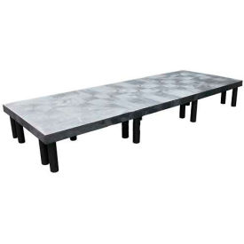 Plastic Dunnage Rack with Solid Top 96"W x 36"D x 12"H