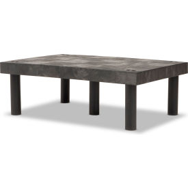 Dunnage-Rack, Solid Top, 36"W x 24"D x 12"H, Black