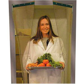 Flexible Clear Vinyl Single Panel Impact Traffic Door - 3'W x 6'6"H