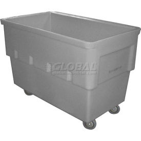 Rectangular Plastic Box Truck Gray 24 Bushel 660 Lb. Cap.