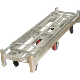 Folding Aluminum Narrow Aisle Platform Truck 1750 Lb. Cap.
