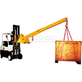 Adjustable Pivoting Forklift Jib Boom Crane, 4000 Lbs. Capacity