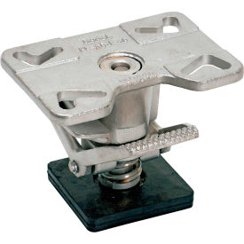 Adjustable Height Stainless Steel Floor Lock for 4", 5" & 6" Casters