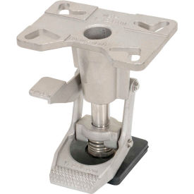 Adjustable Height Floor Lock for 6" & 8" Casters, Stainless Steel