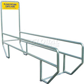 Single Outdoor Shopping Cart Corral 12'L x 30"W