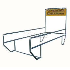 Double Outdoor Shopping Cart Corral without Divider 12'L x 60"W