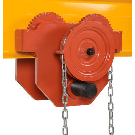 Geared Eye Adjustable Manual Trolley - 8000 Lb. Capacity