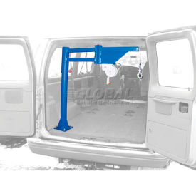 Low-Profile Manual Lift Van & Truck Jib Crane 400 Lb. Capacity