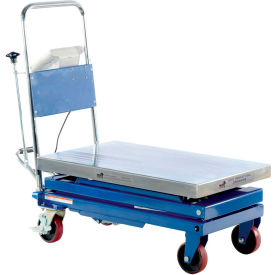 Mobile Scissor Lift Table with Integral Scale 500 Lb. Cap.