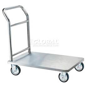 Chrome Hotel Luggage Platform Truck 36 x 24