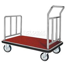 Deluxe Chrome Luggage Platform Cart 42 x 24