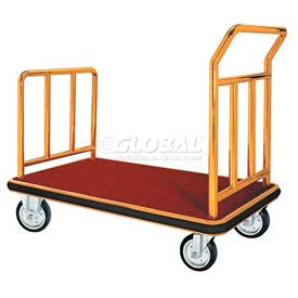 Deluxe Brass Luggage Platform Cart 42 x 24