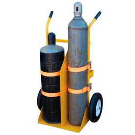 Welding Cylinder Cart  Foam-Filled Wheels 34-1/4 x 22-13/16