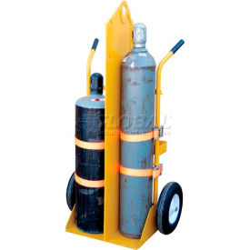 Welding Cylinder Cart Pneumatic Wheels 34-1/4 x 23 x 66-3/8