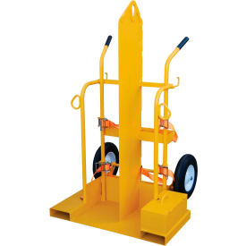 Fire Protection Welding Cylinder Cart Foam-Filled Wheels 28 x 37-1/2 x 69-1-8