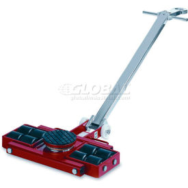 Perfekt 3-10209 Machinery Roller Dolly Swivel Plate, Steer Handle 13,200 Lb. Cap.