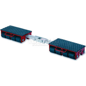 3-10312 Machinery Roller Dolly Rigid Plates, Adj. Width Connector Bar 26,400 Lb.