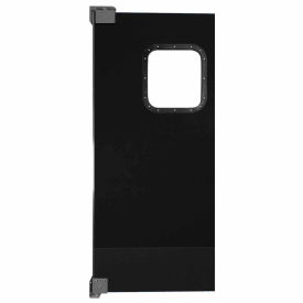 Light to Medium Duty Service Door Single Panel Black 3' x 7'
