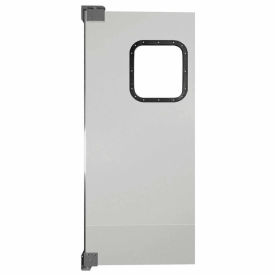 Light to Medium Duty Service Door Single Panel Gray 3' x 7'