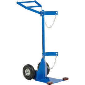 Deluxe Cylinder Transport Dolly with Pneumatic Wheels