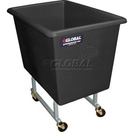Black Elevated Plastic Box Truck 4 Bushel Capacity