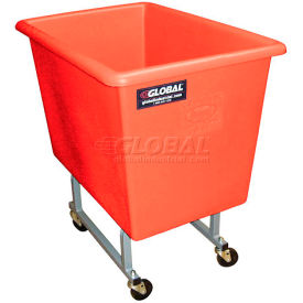 Red Elevated Plastic Box Truck 4 Bushel Capacity