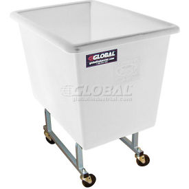 White Elevated Plastic Box Truck 6 Bushel Capacity